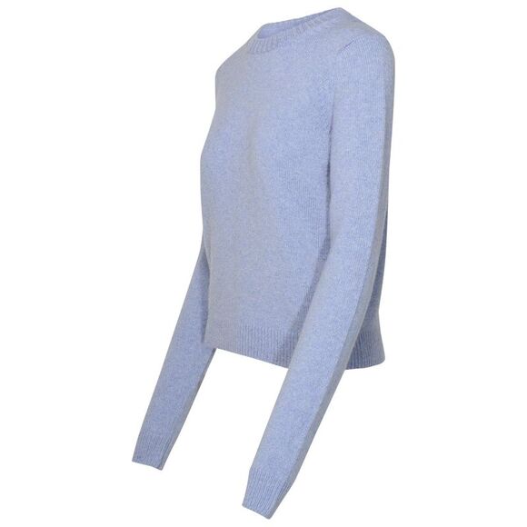 KHAITE 'Diletta' Light Blue Cashmere Sweater - Picture 2 of 3